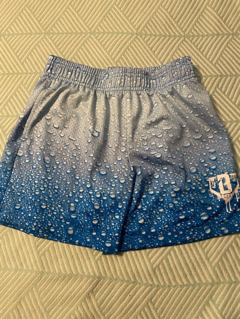 Baseball Lifestyle 101 Waterdrop Print Kids Shorts